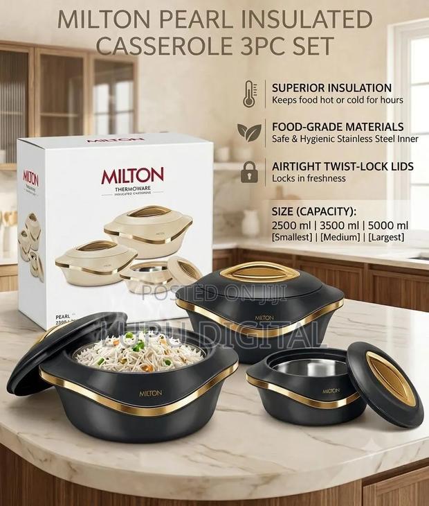 Milton - Pearl 
3 PCS Set - Size- 2500/3500/5000 - thumbnail 2