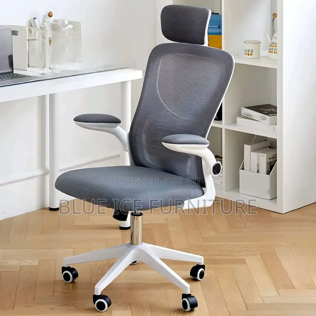 High-Back Office Executive White Chair