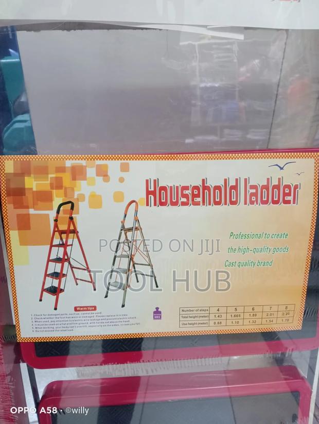 3 Step Household Steel Ladder / Folding Step Stool - thumbnail 4