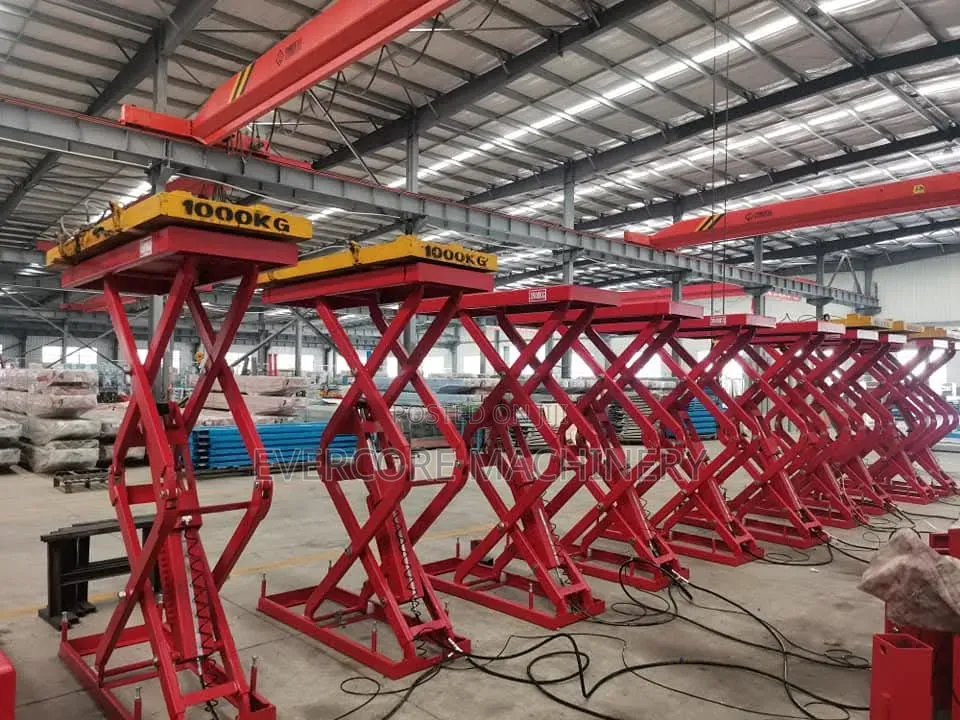 4 Toone Commercial Car Scissor Lift Machine Highrise.
