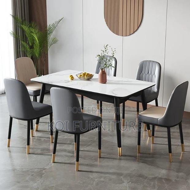 Dining Set; Four Seaters Marble Dining Set - thumbnail 2