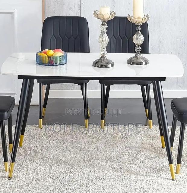 Dining Set; Four Seaters Marble Dining Set - thumbnail 7