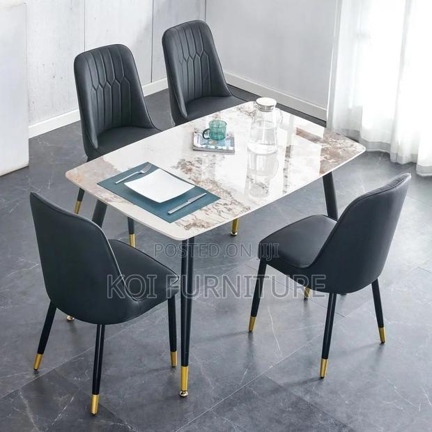 Dining Set; Four Seaters Marble Dining Set - thumbnail 10