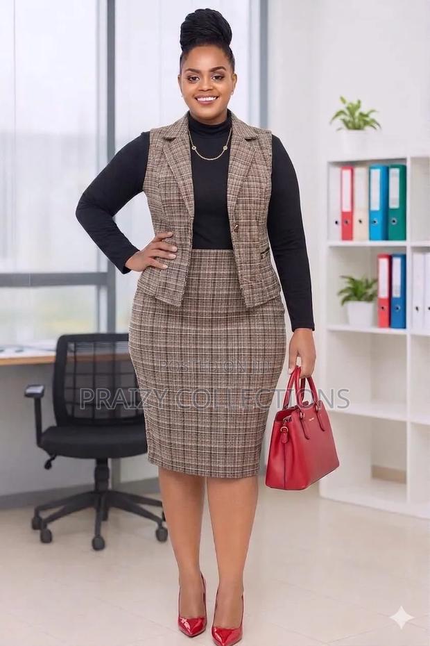 Checked Europa Design Dress and Coat - thumbnail 3