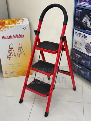 3 Step Household Steel Ladder / Folding Step Stool