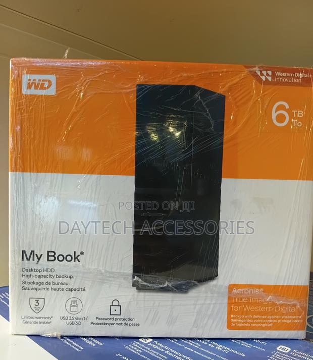 Wd My Book 6tb Desktop External Hard Drive - Black - thumbnail 2