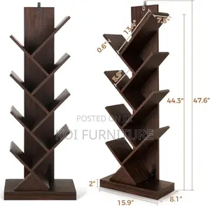 Storage Units; Wooden Five Tier Bookshevles