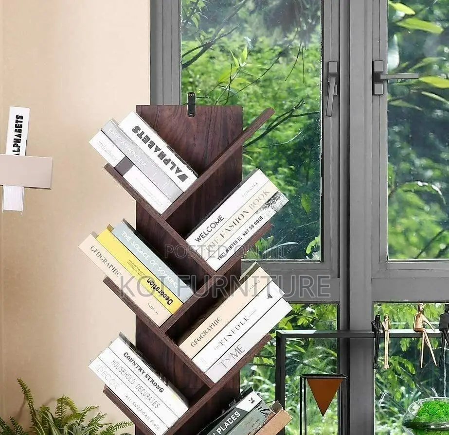 Storage Units; Wooden Five Tier Bookshevles