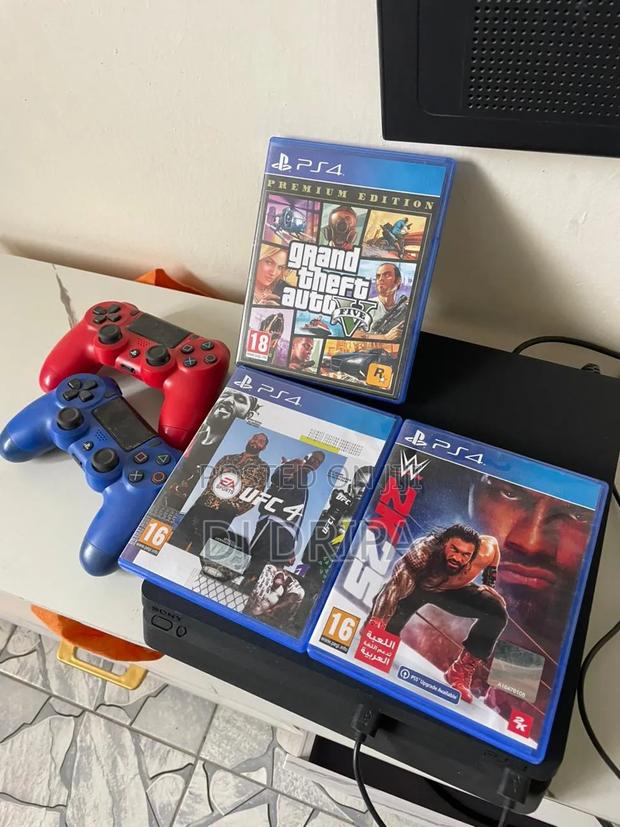 Ps4 Slim 500gb + 2 Original Pads + 4 Games Tested+Receipt + NRB CBD - thumbnail 7