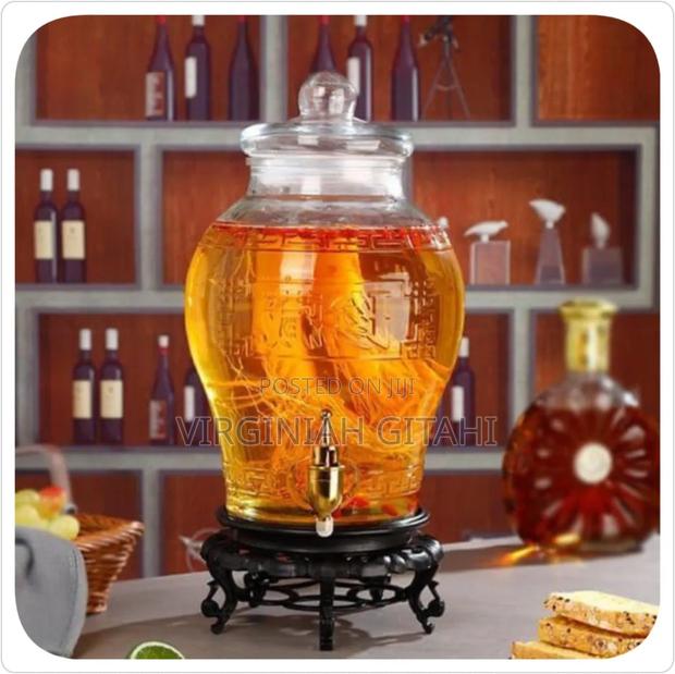 5l Glass Beverage Dispenser With Faucet