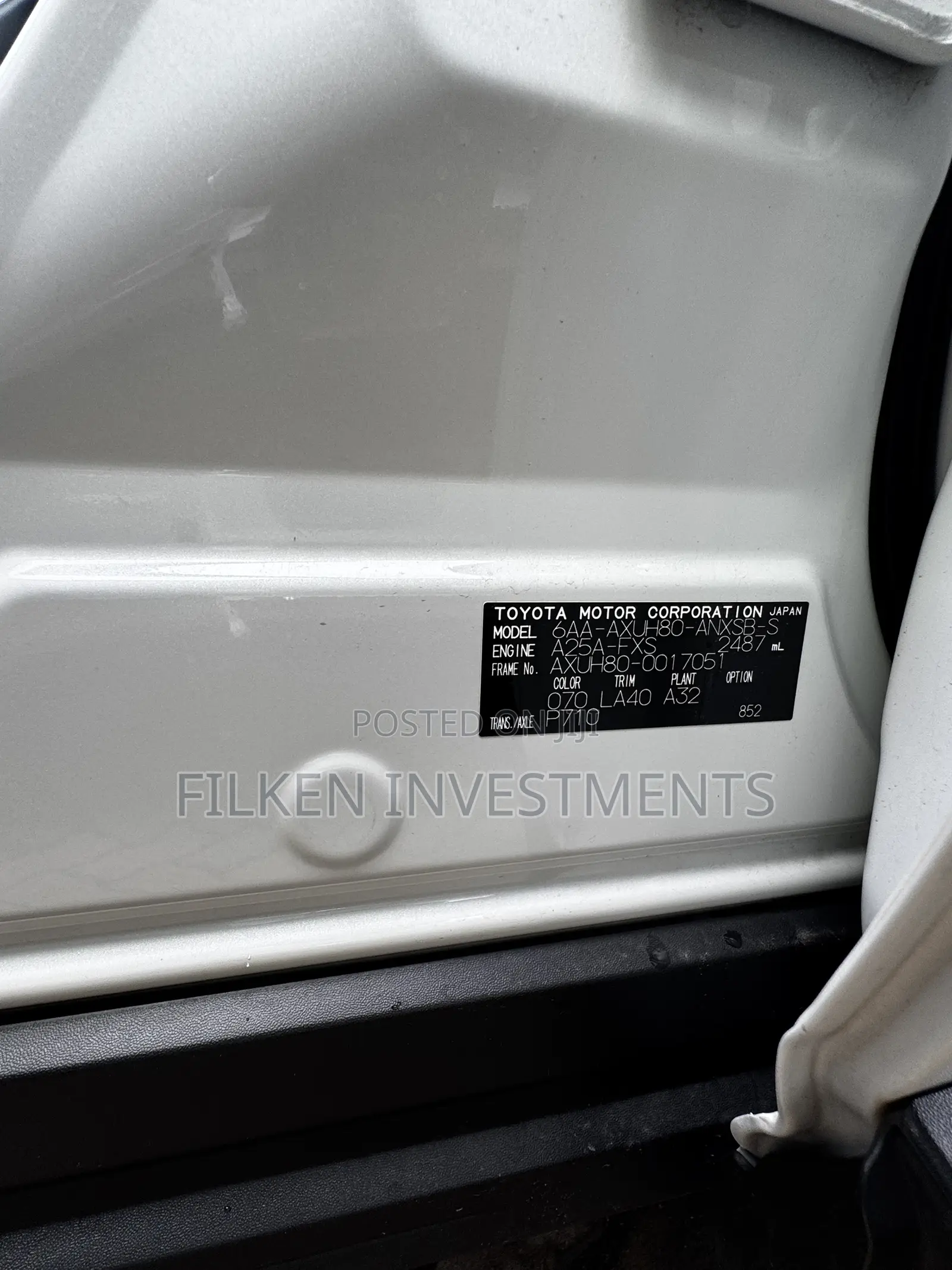 Toyota Harrier 2.5 Hybrid 4WD 2021 White