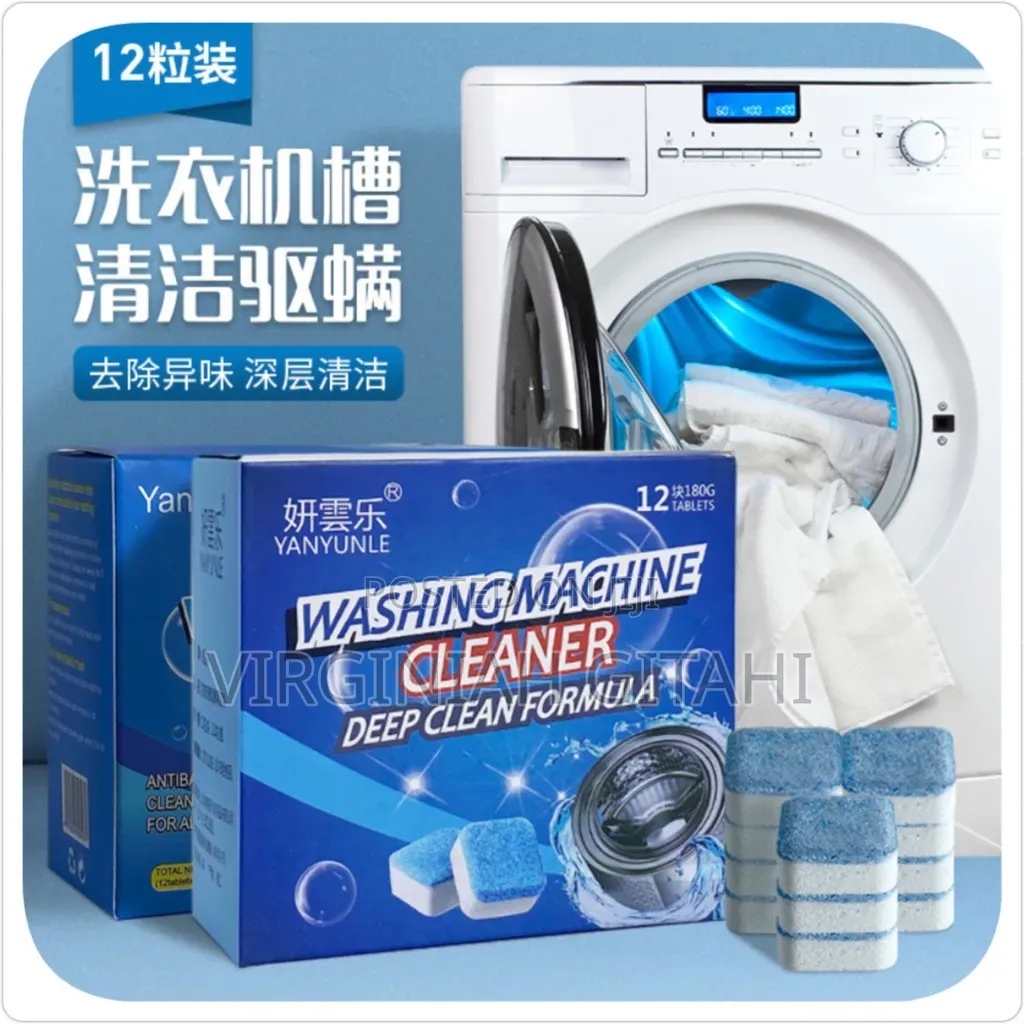 12 PCS Drum Washing Machine Antibacterial Cleaning Tablets