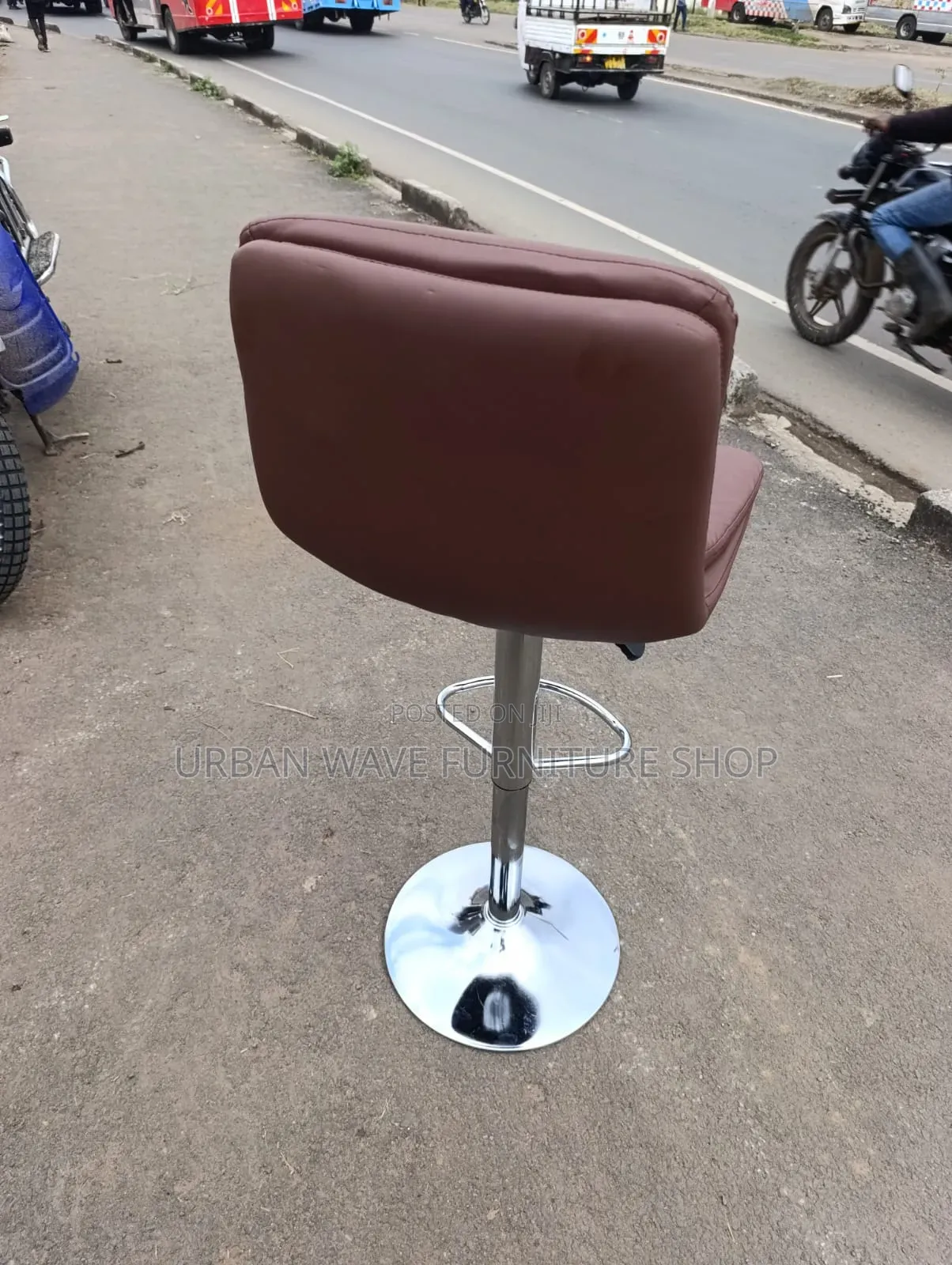 Padded Brown Bar Stools