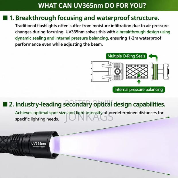 Professional Forensic Uv Flashlight 365nm - thumbnail 12