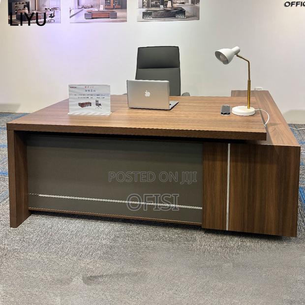 L-Shaped Executive Office Desk