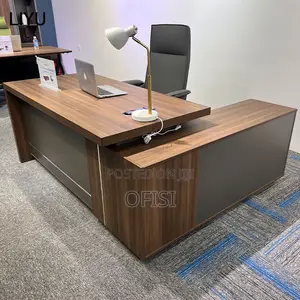 L-Shaped Executive Office Desk