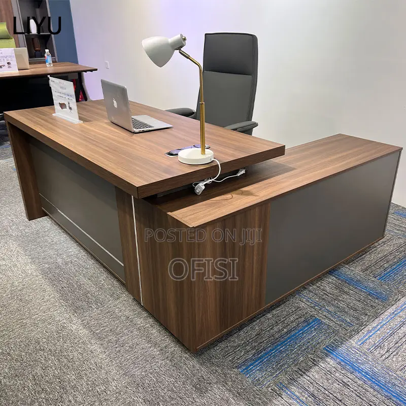 L-Shaped Executive Office Desk