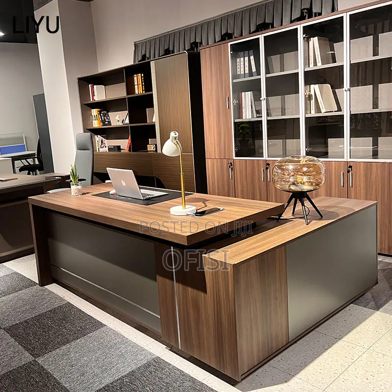 L-Shaped Executive Office Desk