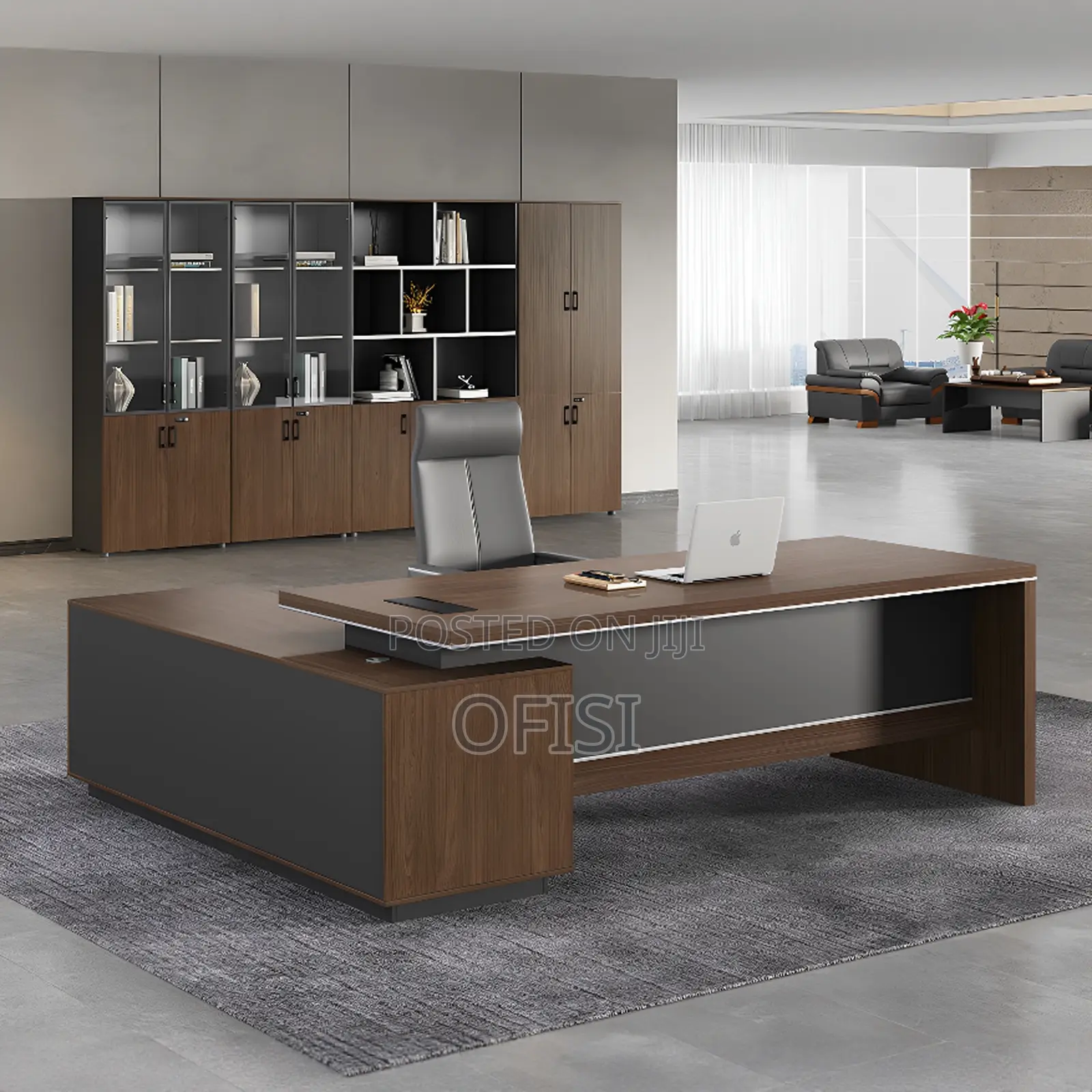 L-Shaped Executive Office Desk