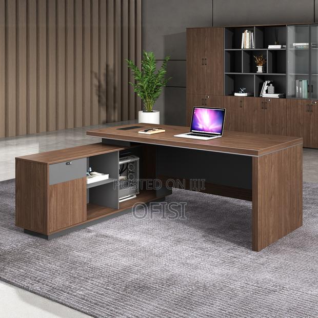 L-Shaped Executive Office Desk - thumbnail 8