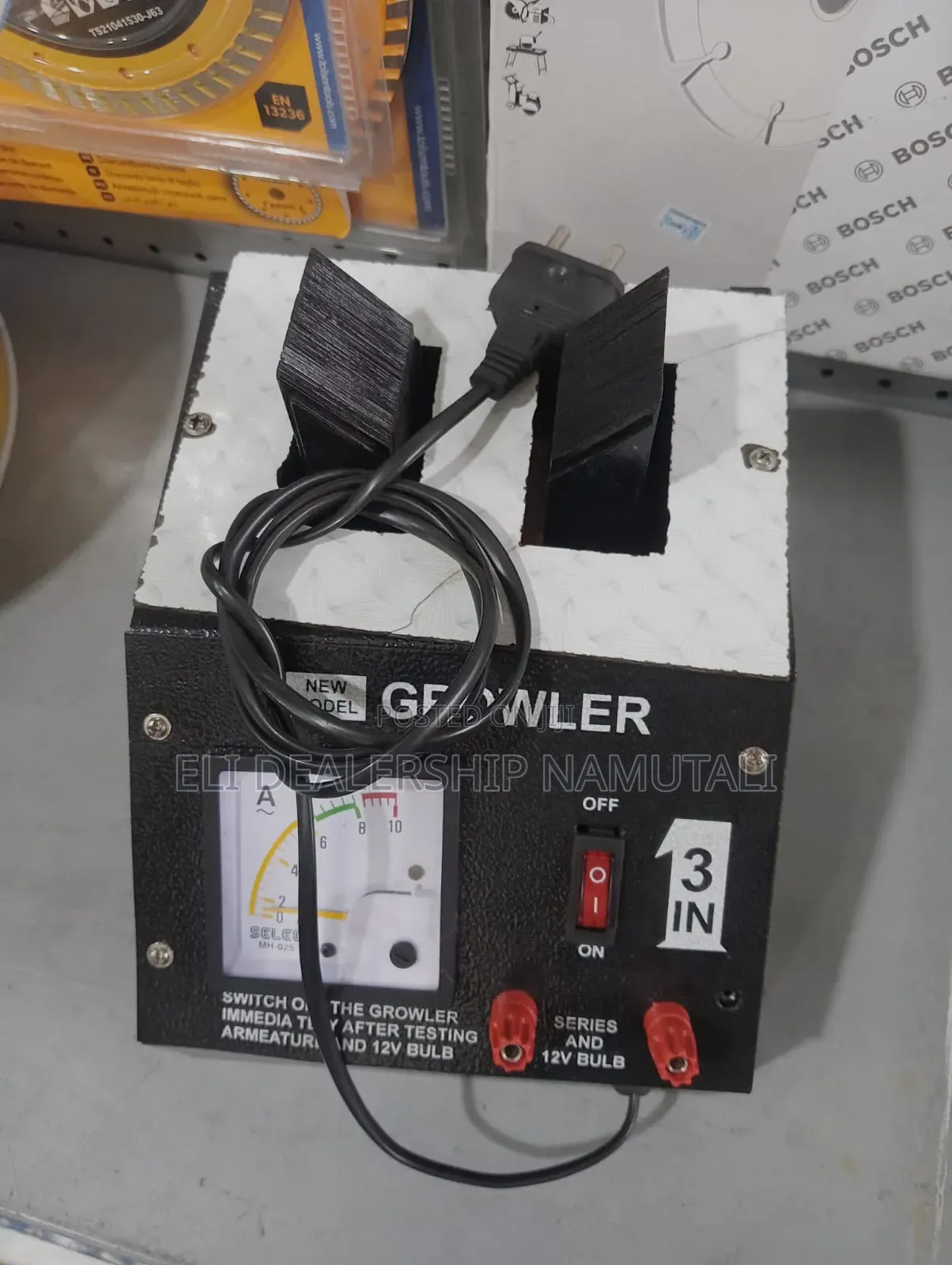 Workshop Growler Machine With Analog Meter and 12v Test Function