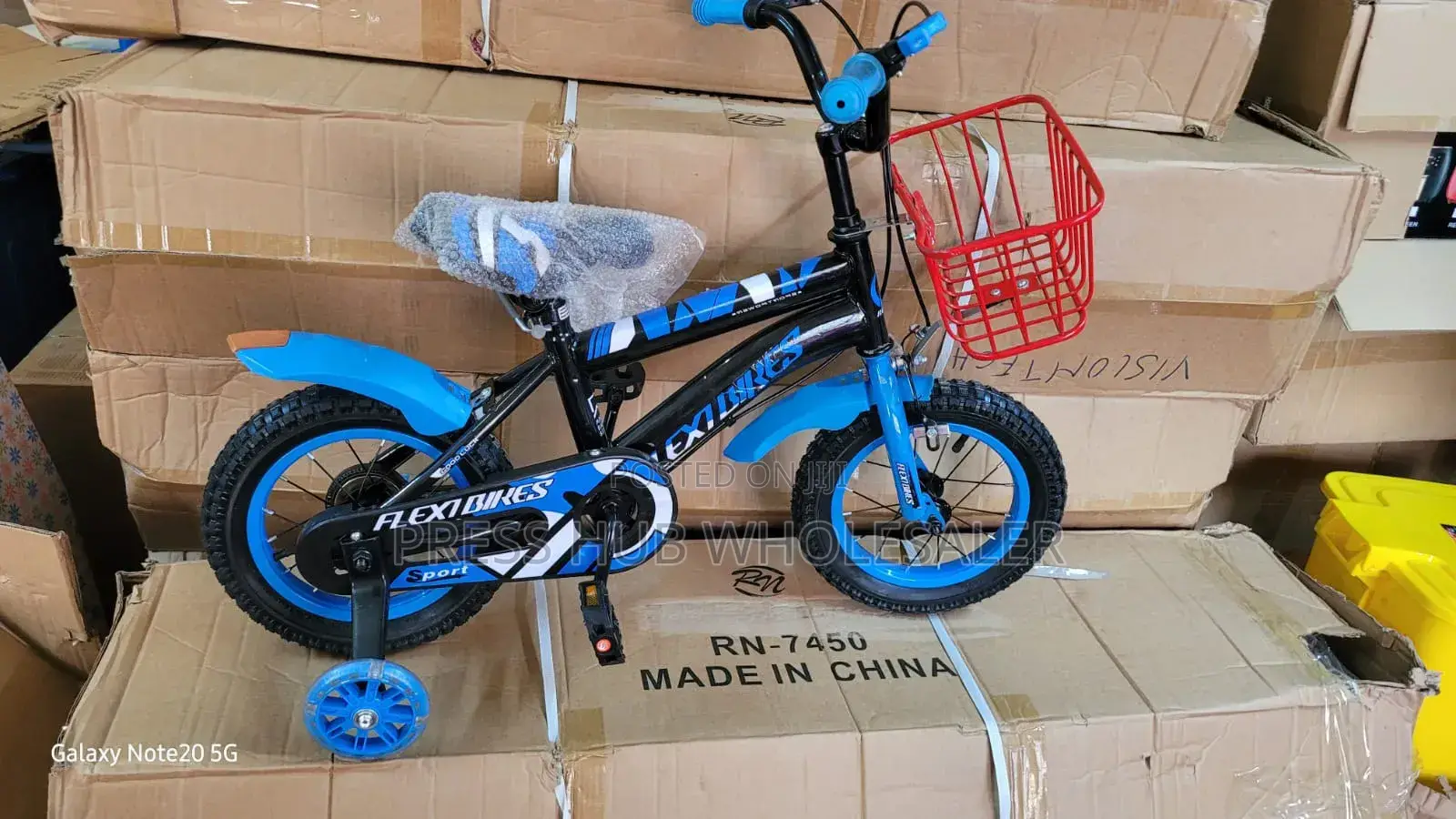 Flexi Bikes 12" Kids' Bicycle With Basket Training Wheels