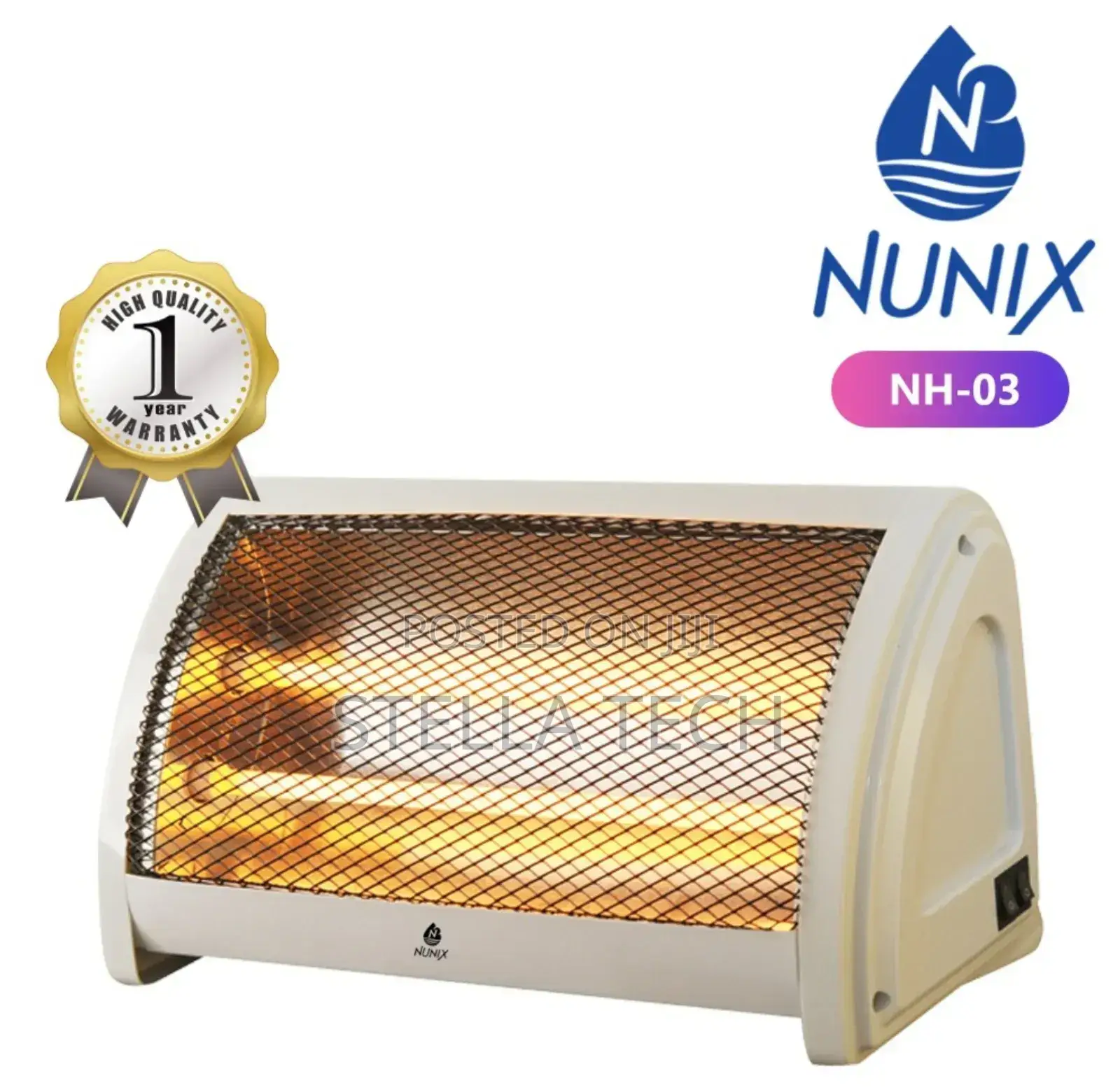 Nunix Electric Portable Quartz Room Heater With Heat Control