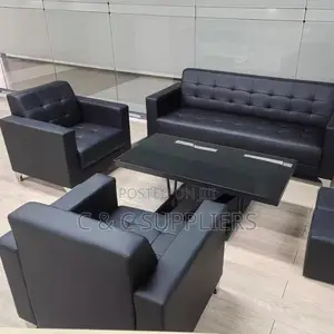 5-Seater Leather Sofa Set.