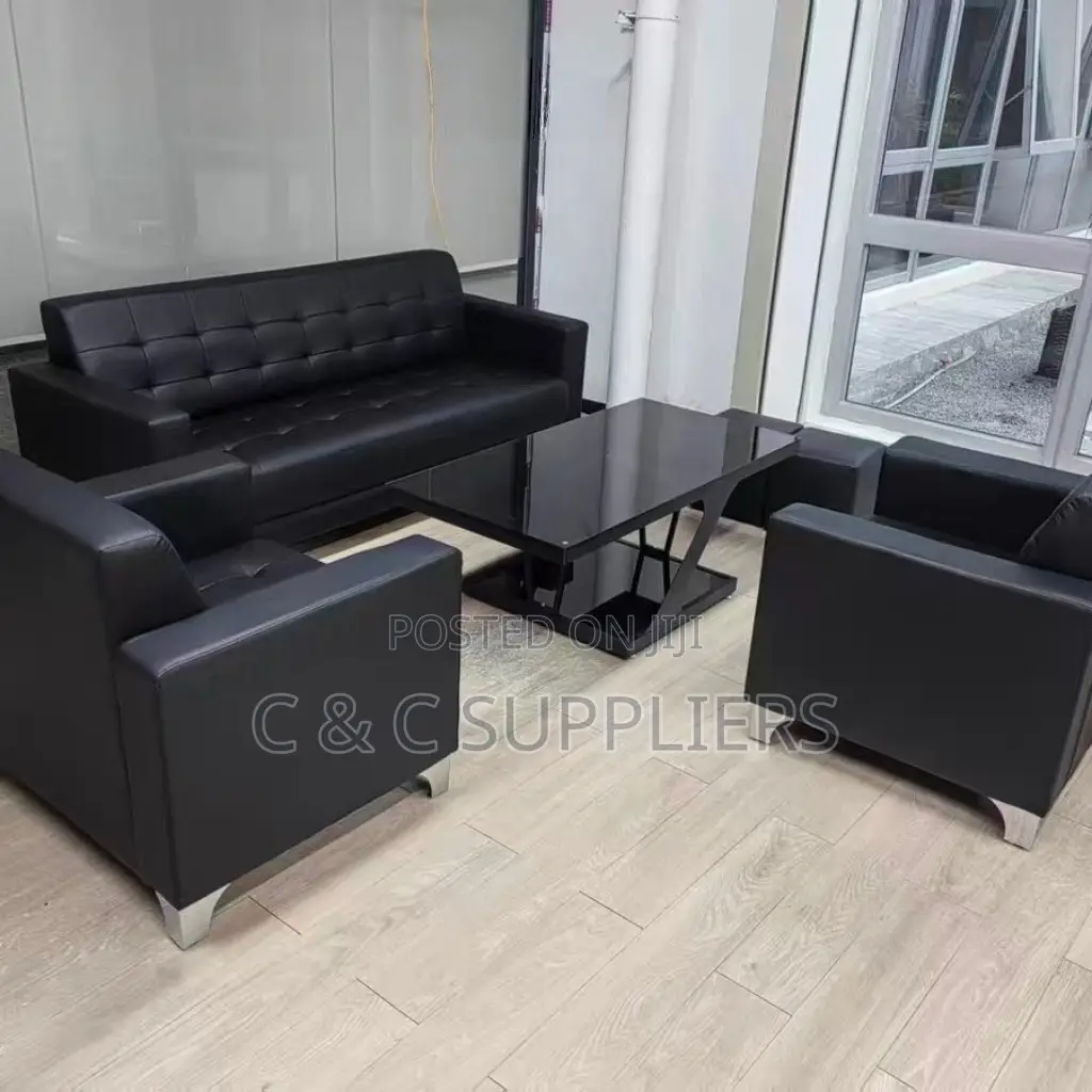 5-Seater Leather Sofa Set.
