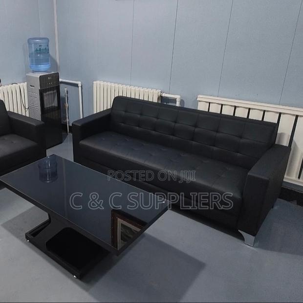 5-Seater Leather Sofa Set. - thumbnail 5