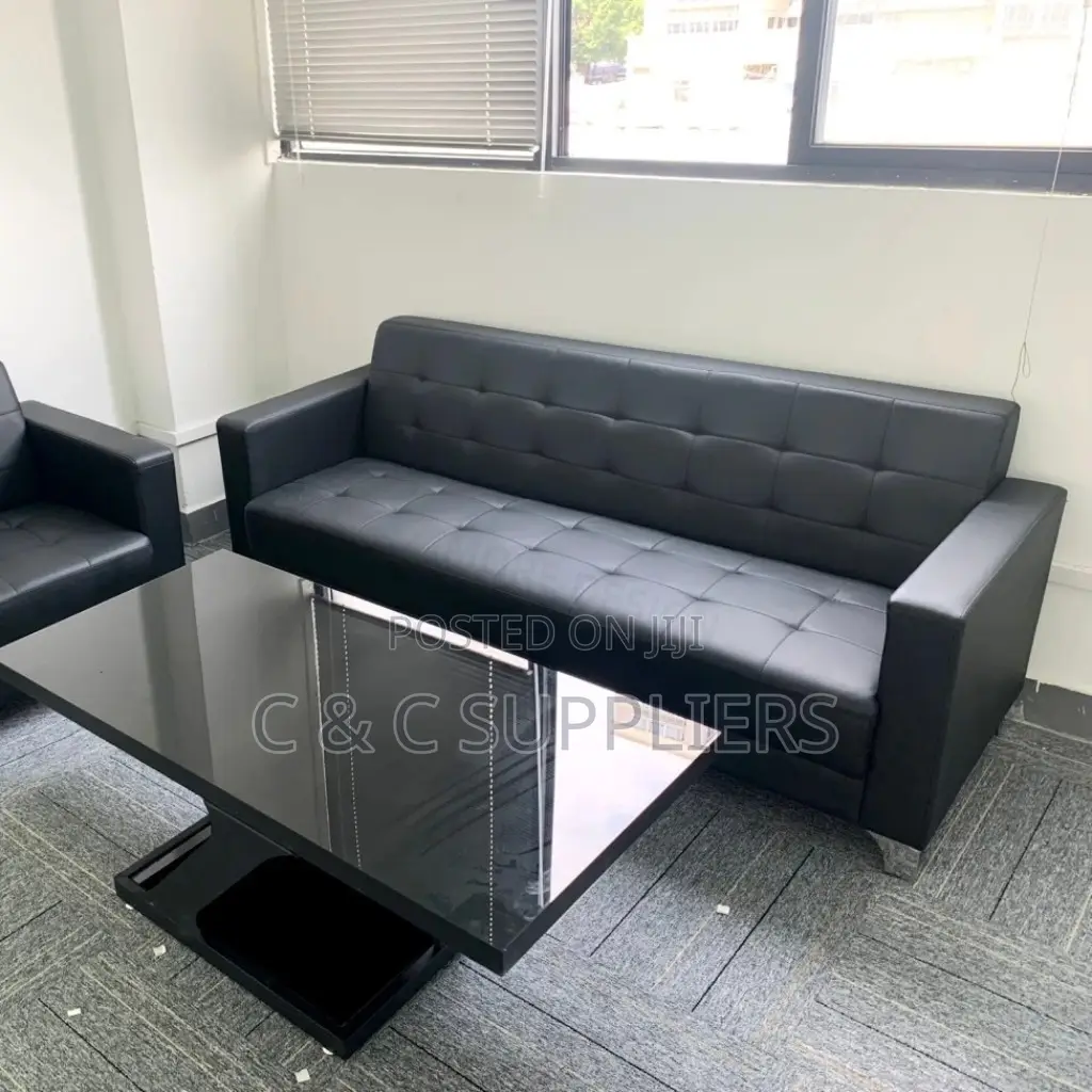 5-Seater Leather Sofa Set.