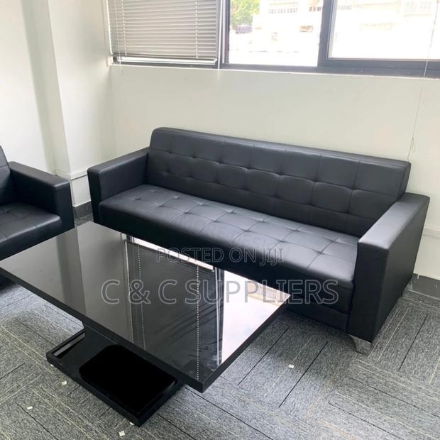 5-Seater Leather Sofa Set. - thumbnail 7
