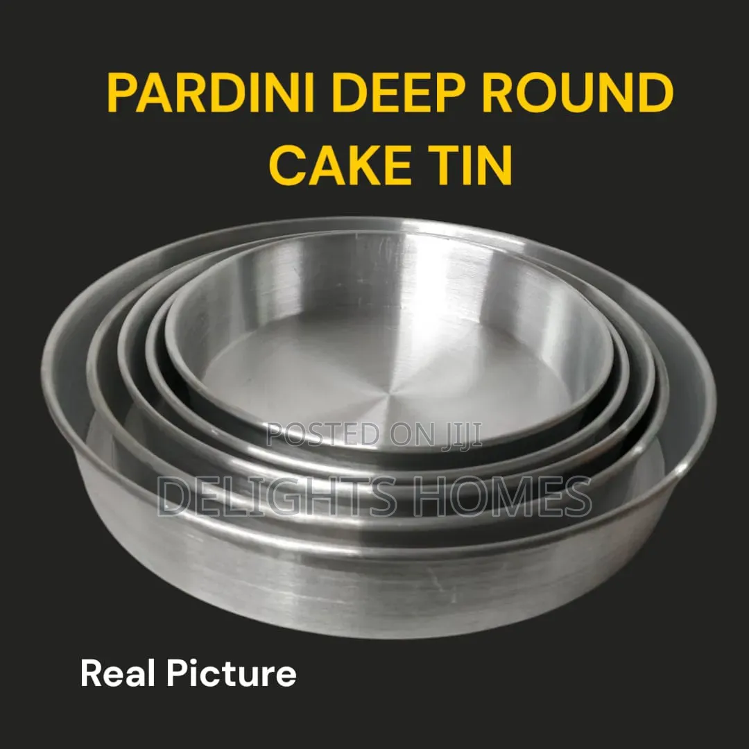 Pardini Aluminium Deep Round Cake Tin_b