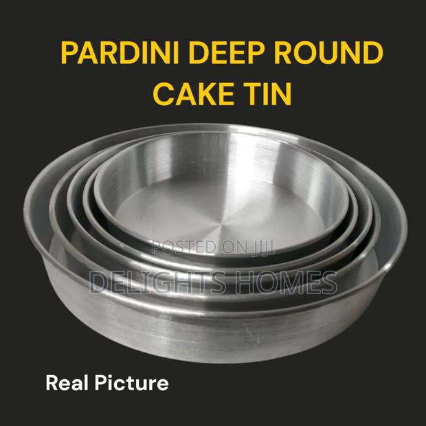 Pardini Aluminium Deep Round Cake Tin_b - main view