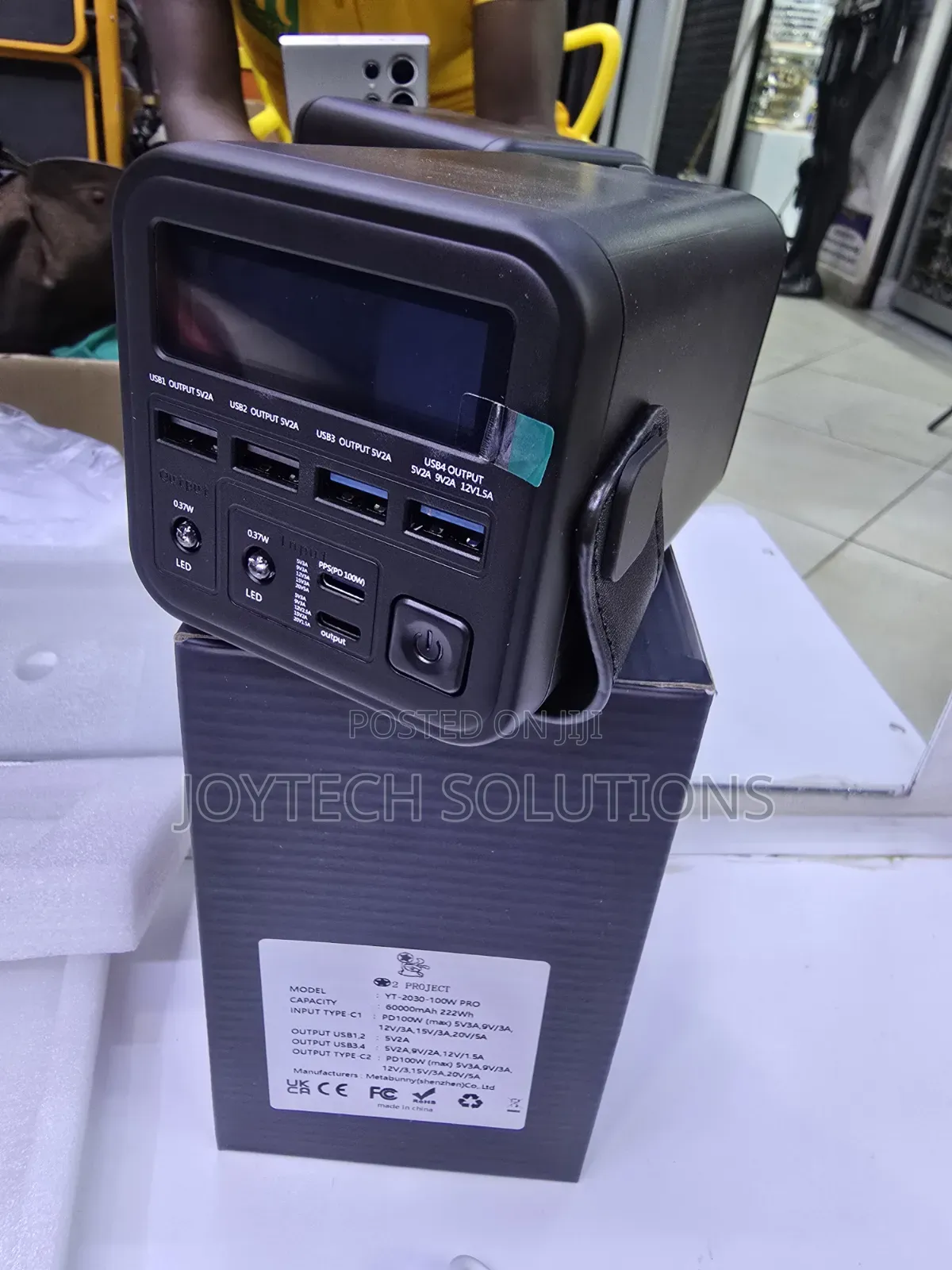 Original 2 Project Yt-2030 Pro 100w 60000mah Phones/Laptop Charger