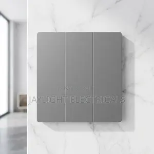 Switch Pc Paint Grey 3 Gang Single Control Switch