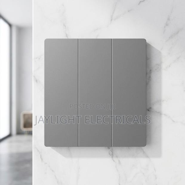 Switch Pc Paint Grey 3 Gang Single Control Switch