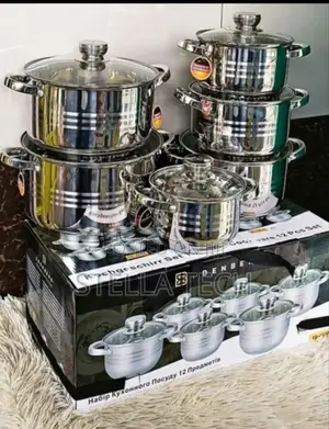 12 Pieces Stainless Steel Edenberg Cookware Set