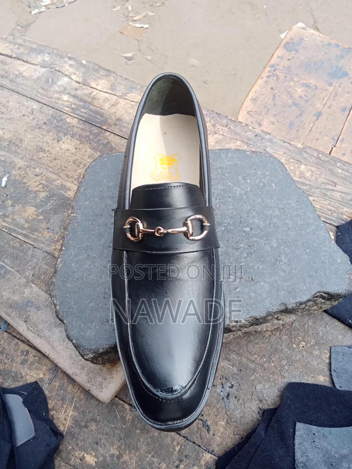 Men's Premium Black Horsebit Loafers – Elegant Slip-on Formal Shoes
