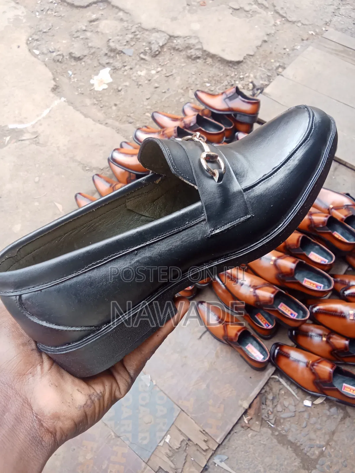Men's Premium Black Horsebit Loafers – Elegant Slip-on Formal Shoes