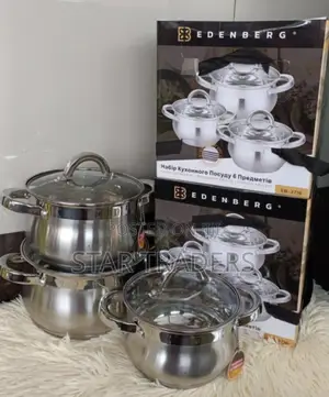 6 Pieces Edenberg Eb-3716 Stainless Steel Cookware Set