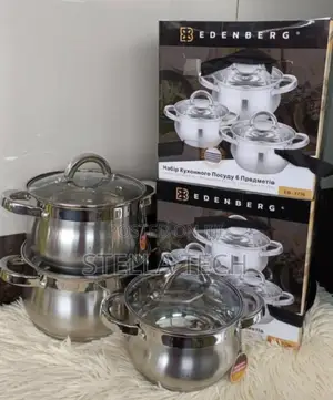 6 Pieces Edenberg Eb-3716 Stainless Steel Cookware Set