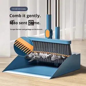 2 in 1 Broom With Dustpan Set