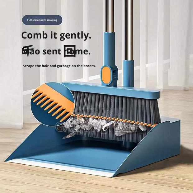 2 in 1 Broom With Dustpan Set - thumbnail 2