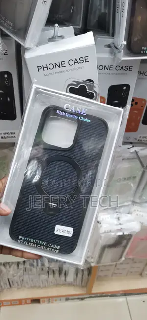 iPhone15 Pro Max Sleek, Anti-Slip Carbon Fiber Texture Finish Cover