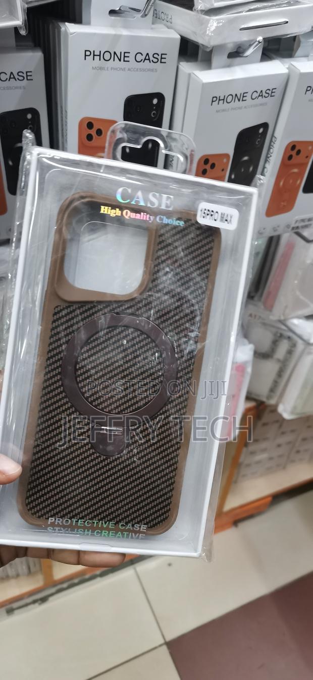 iPhone15 Pro Max Carbon Fiber Pattern Hybrid Case - thumbnail 2