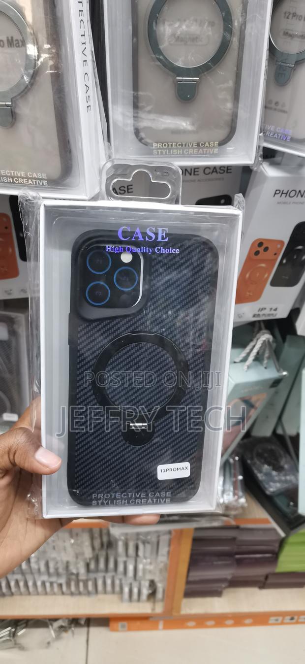 iPhone 12 Pro Max Stylish Case With a Sleek, Carbon Fiber Texture.