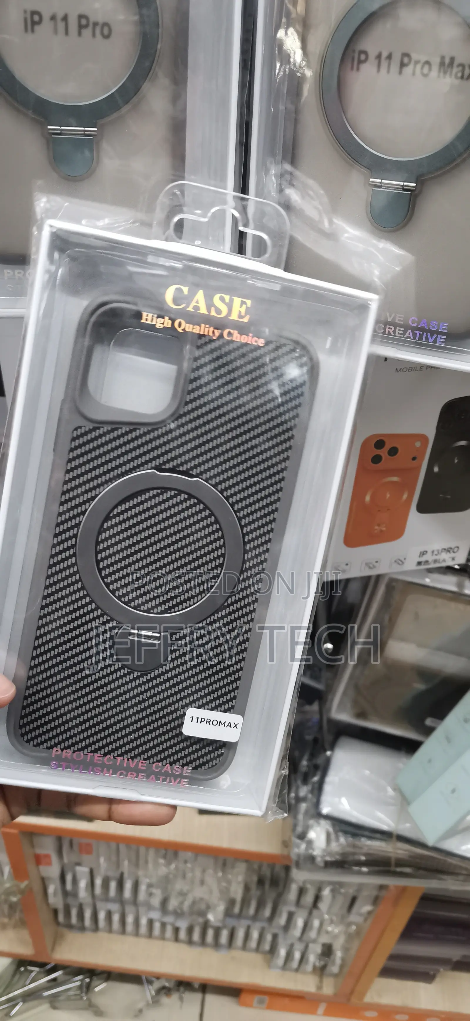 iPhone 11 Pro Max,Modern Carbon Fiber Weave Pattern Case