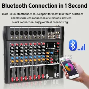 Professional Ct8 8 Channel Sound Mixer With Phantom Power Usb