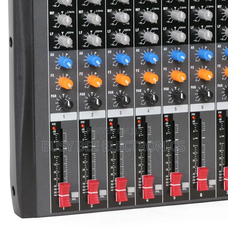 Professional Ct8 8 Channel Sound Mixer With Phantom Power Usb